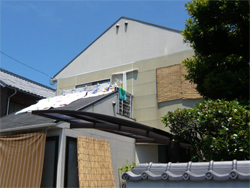松山市市坪南（S様邸）屋根外壁塗装及び漏水補修 施工前